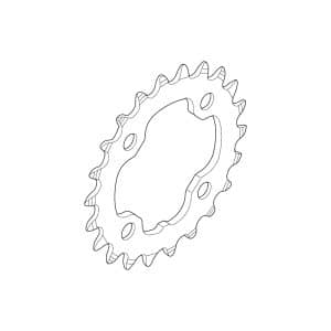 Shimano XT M782 krankdrev 22T