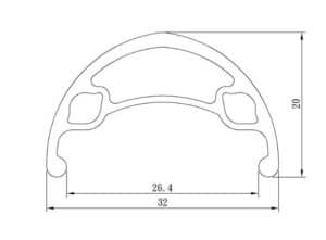 Alternative view of LITE Disc IS 29"/622 Sort Bakhjul